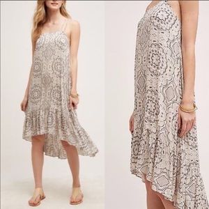 Anthropologie Eloise High Low Ruffle Dress